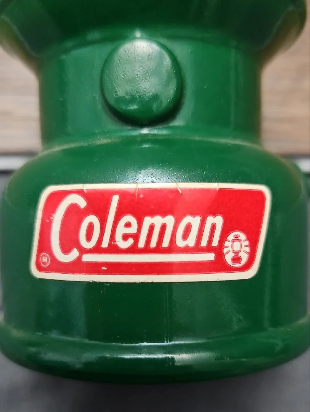 Vintage Avon Coleman Lantern Decanter Empty Green Bottle